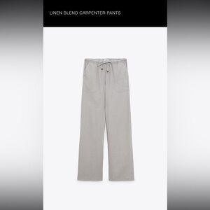 Zara linen blend pants
